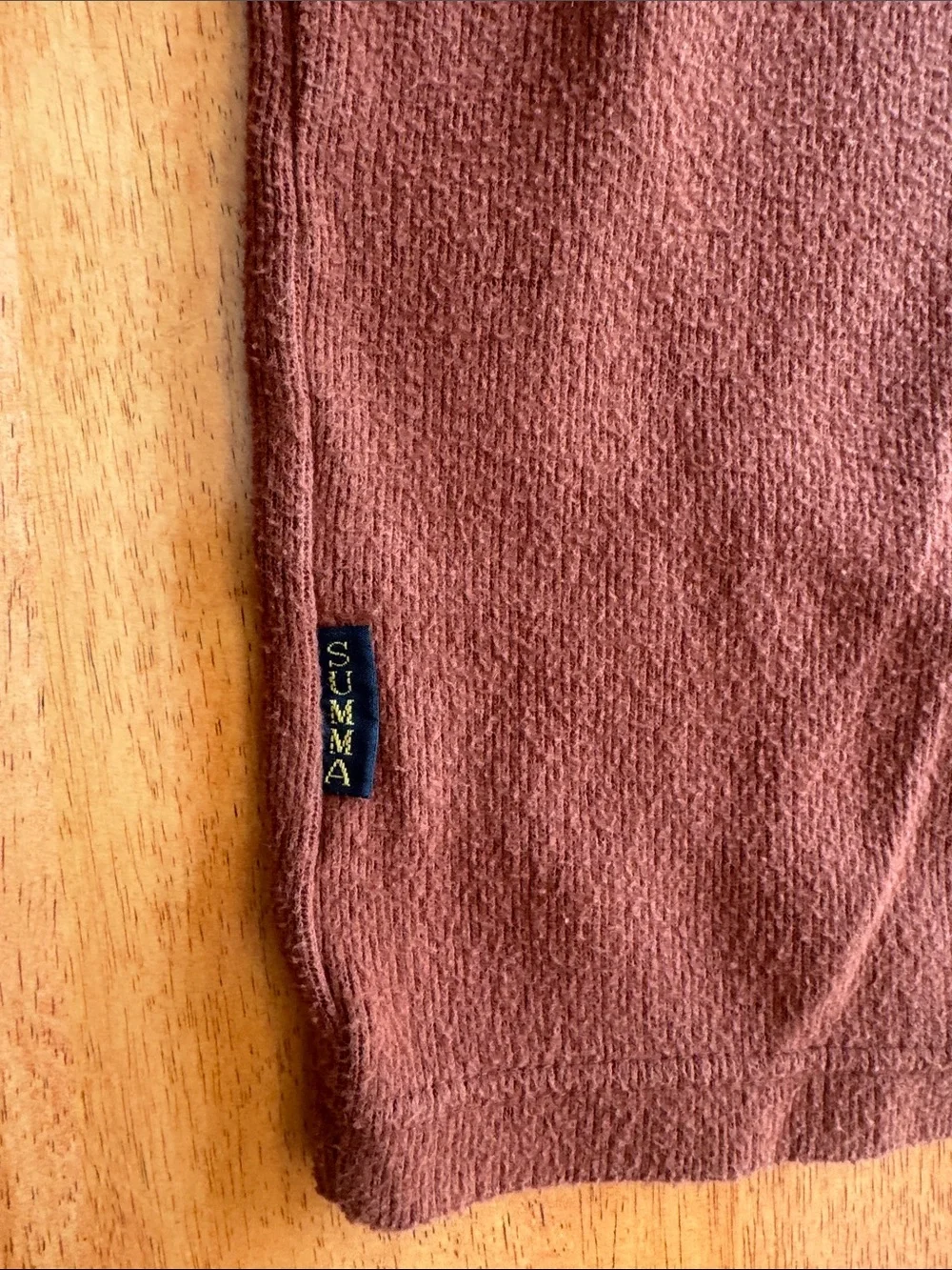 Summa Men’s XL Burnt Orange V-Neck Sweater - Men's Classic Pullover